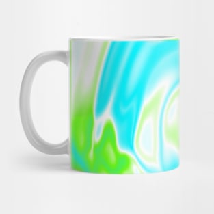 preppy trendy spring pastel aqua blue mint green Swirl Mug